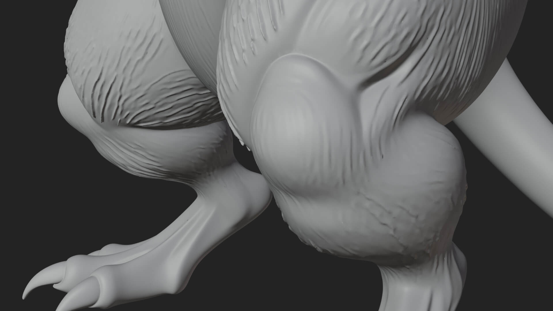 Giant Rat Beast Statue Design 1 3D Print Model 3D Model