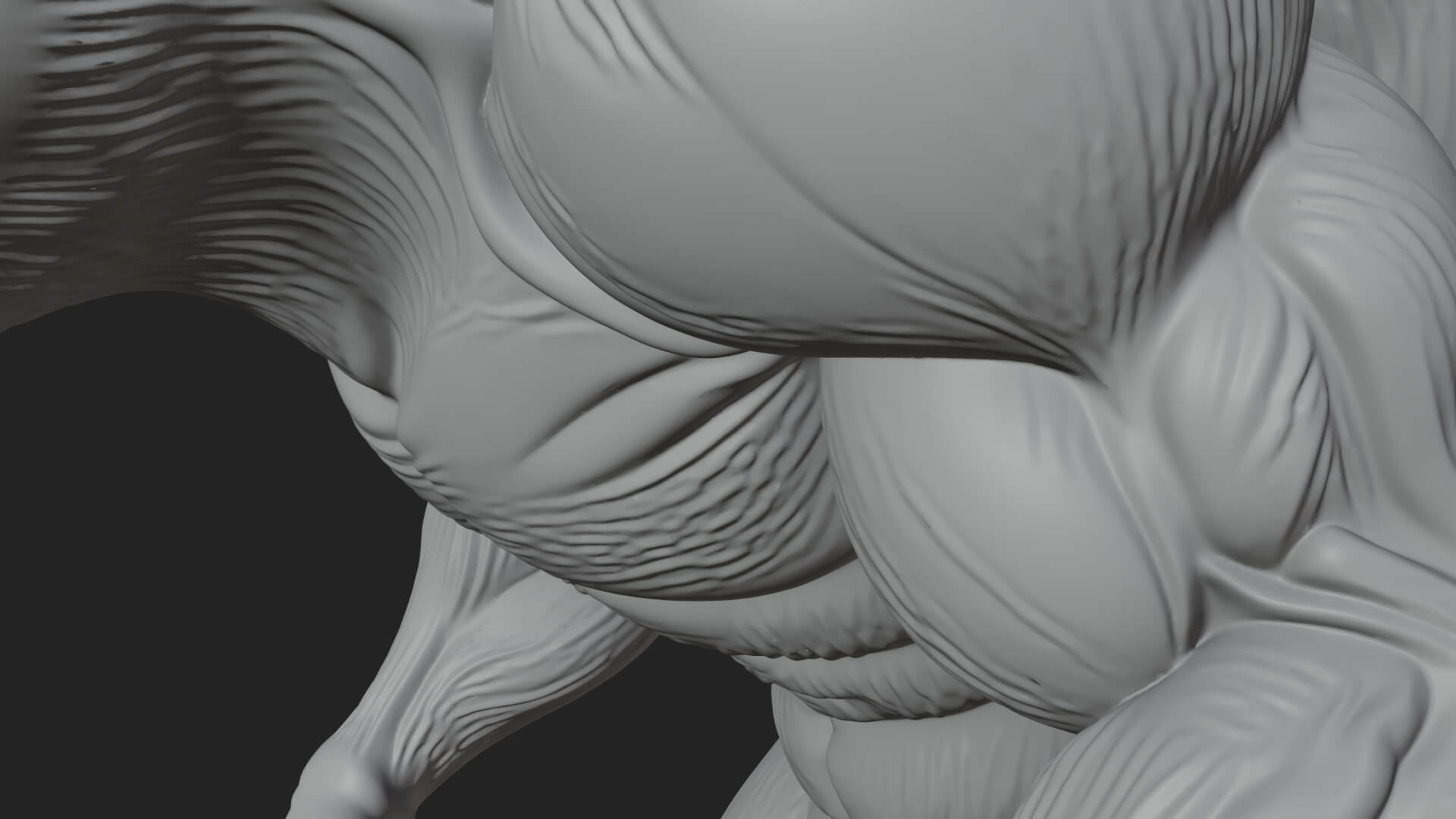 Giant Rat Beast Statue Design 2 3D Print Model 3D Model