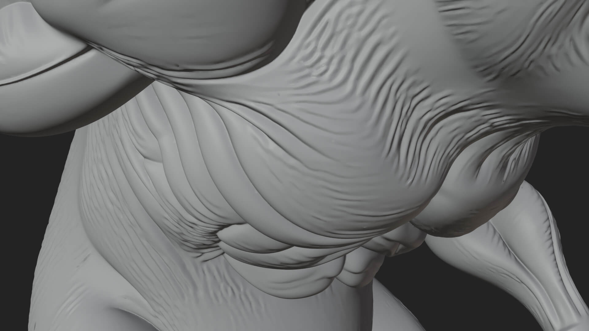 Giant Rat Beast Statue Design 3 3D Print Model 3D Model