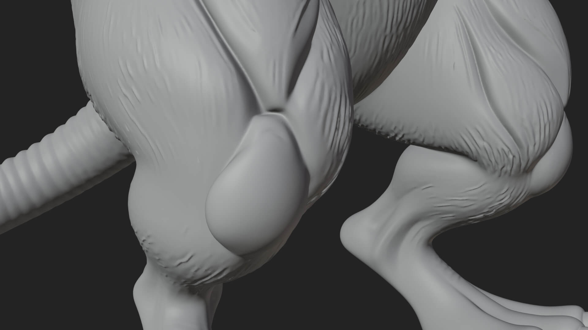 Giant Rat Beast Statue Design 3 3D Print Model 3D Model