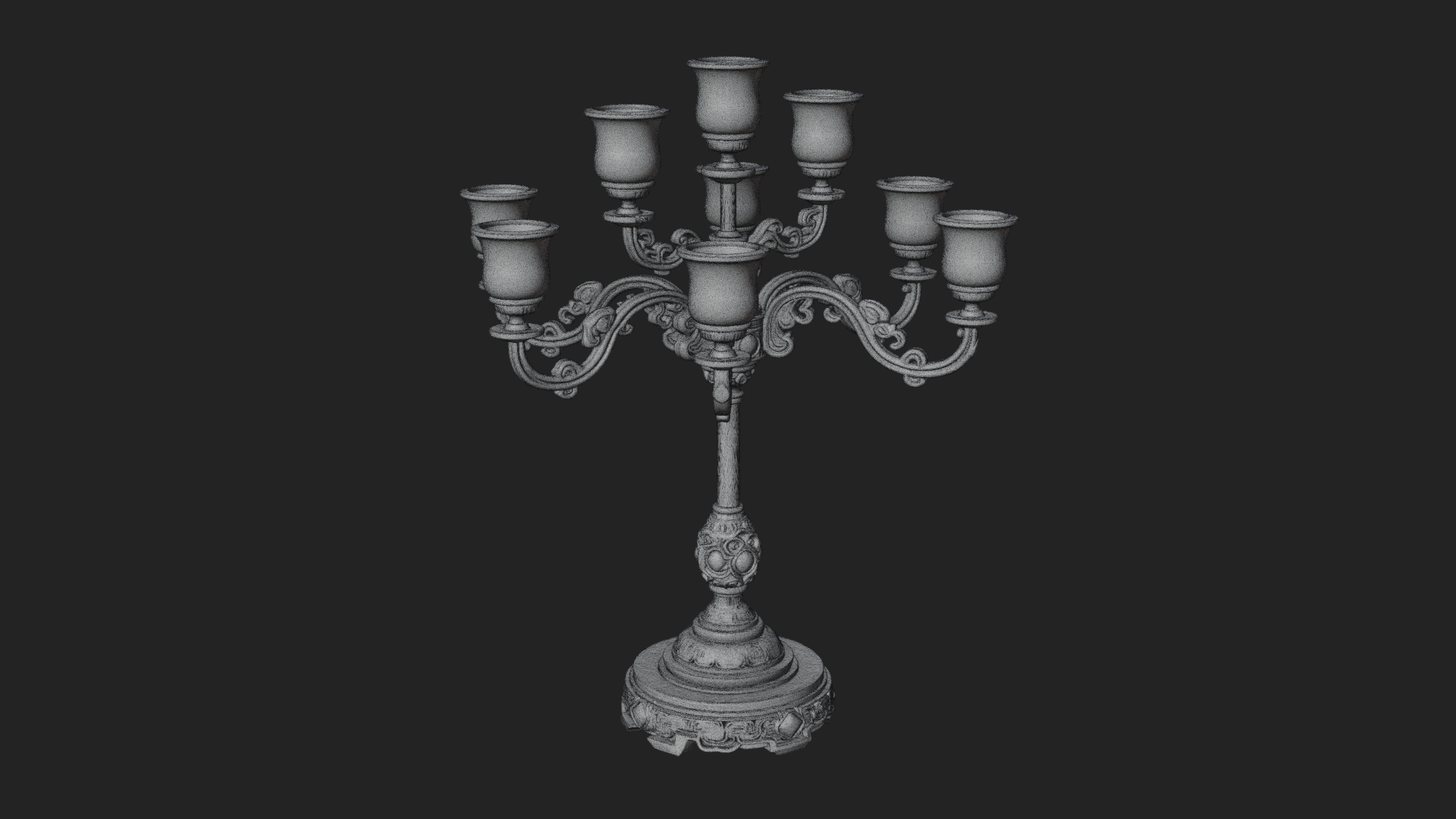 Gilded Branch Candelabra Model Design 3 3D Print Model 3D Model