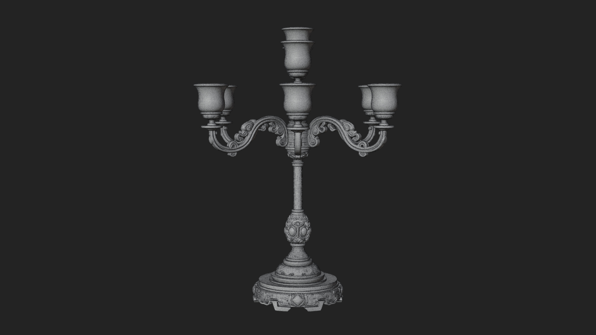Gilded Branch Candelabra Model Design 3 3D Print Model 3D Model