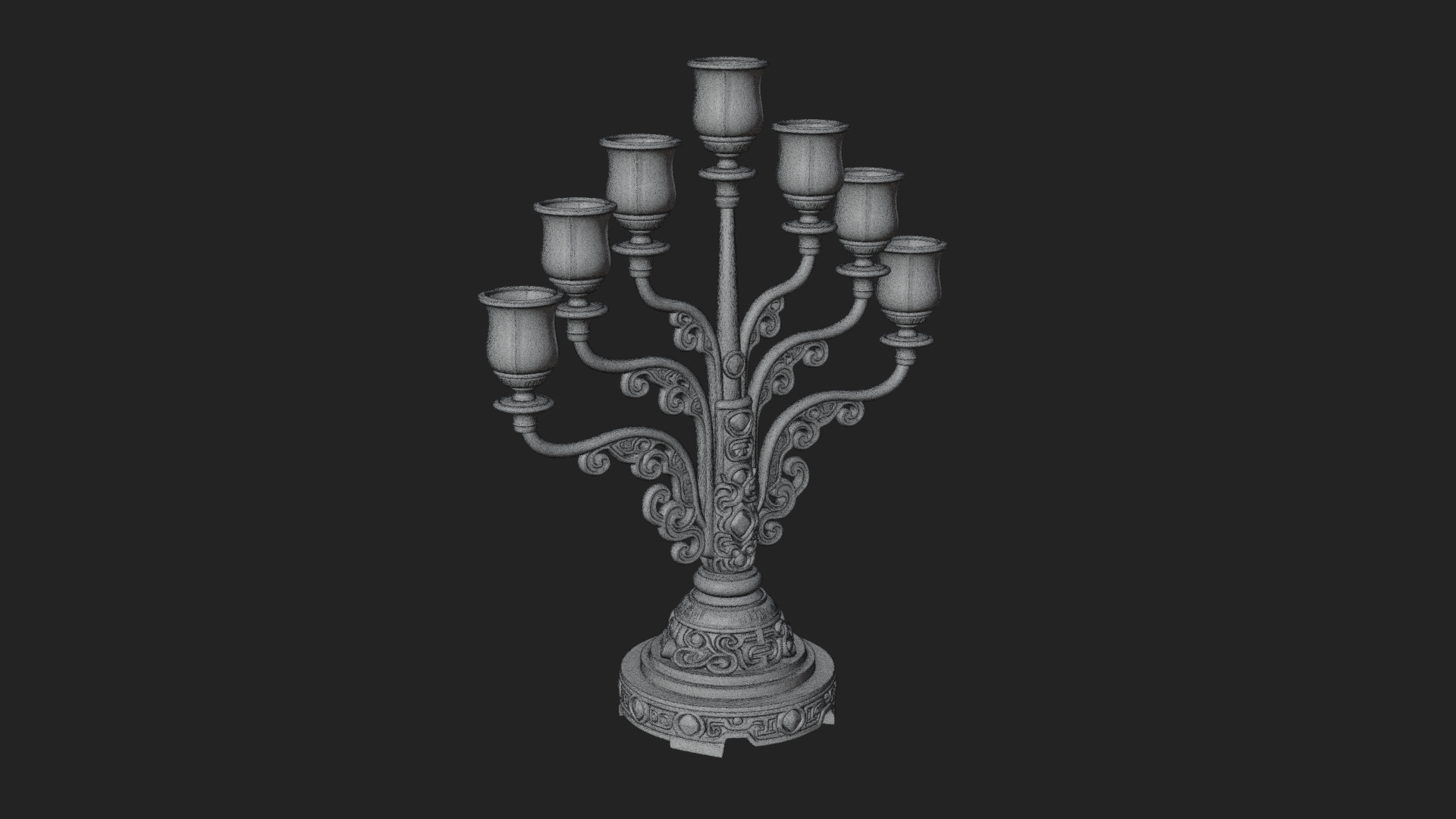 Gilded Branch Candelabra Model Design 4 3D Print Model 3D Model