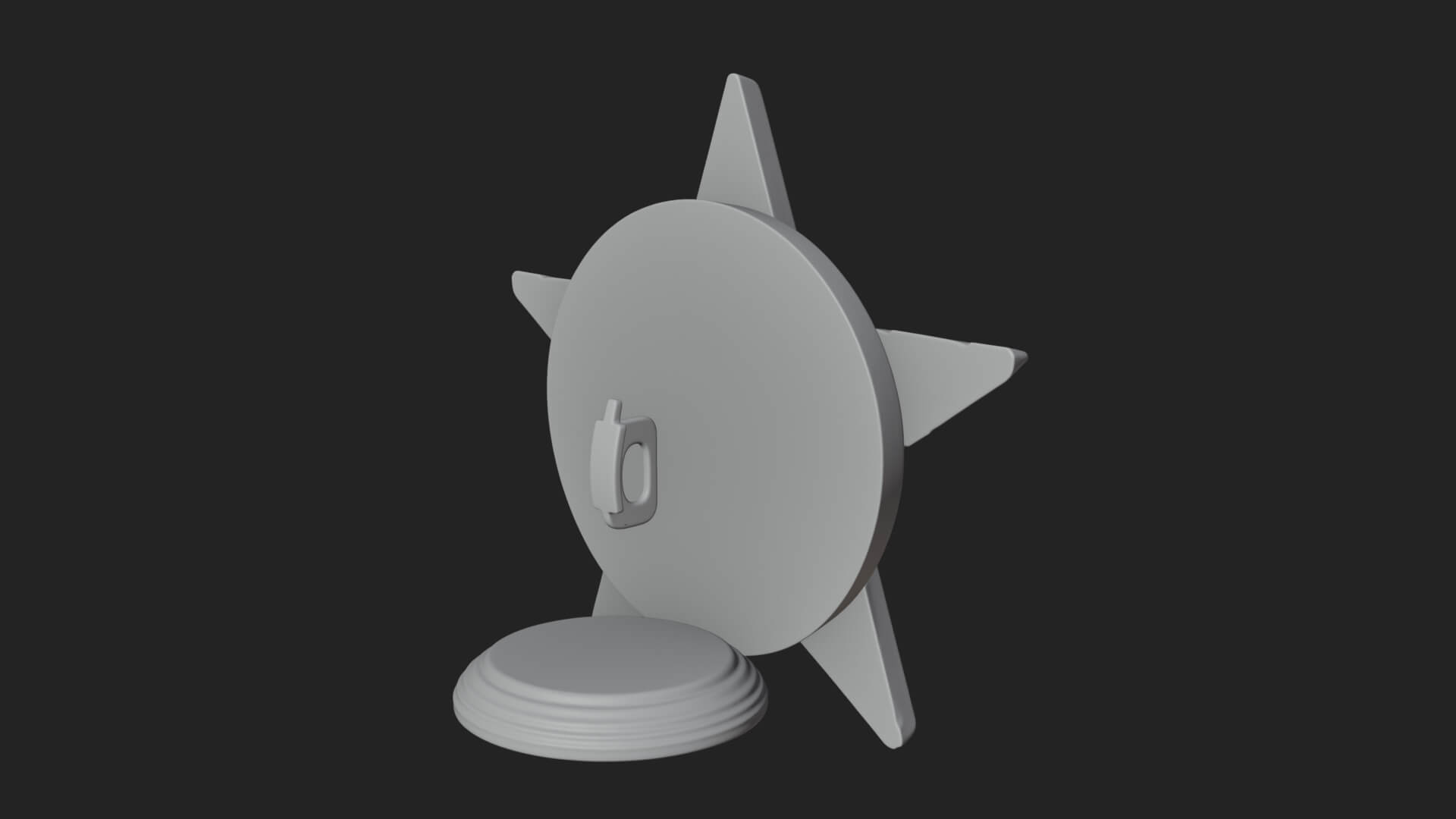 Gilded Pentagram Star Ornament Design 1 3D Print Model 3D Model