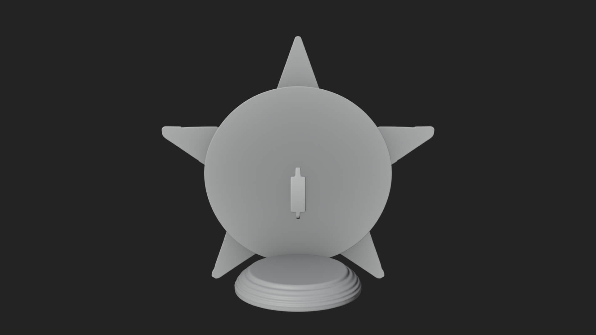 Gilded Pentagram Star Ornament Design 1 3D Print Model 3D Model
