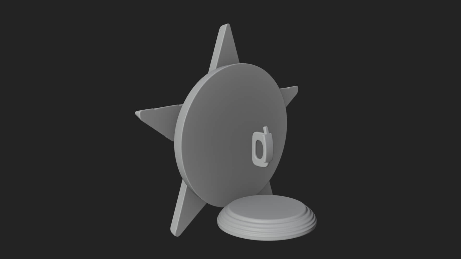 Gilded Pentagram Star Ornament Design 1 3D Print Model 3D Model