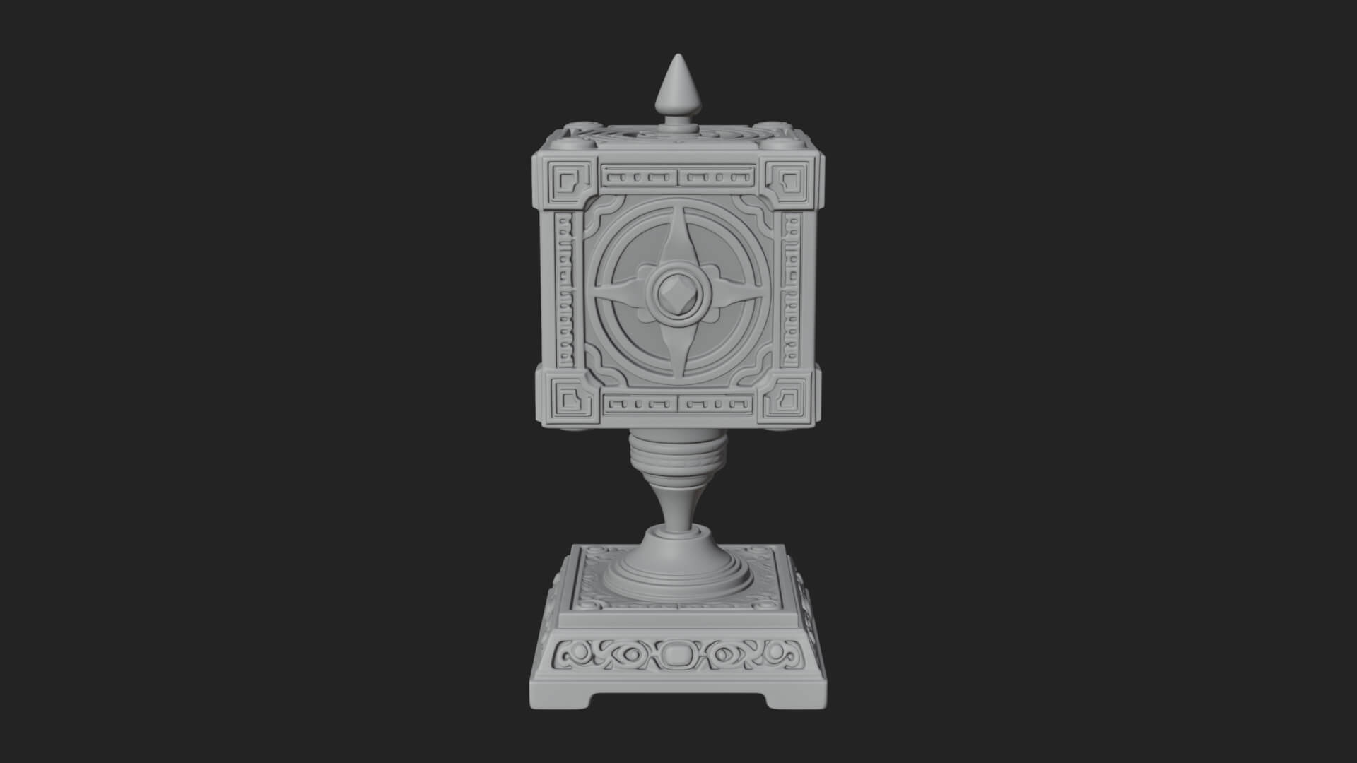 Gilded Prayer Wheel Model Design 4 3D Print Model 3D Model