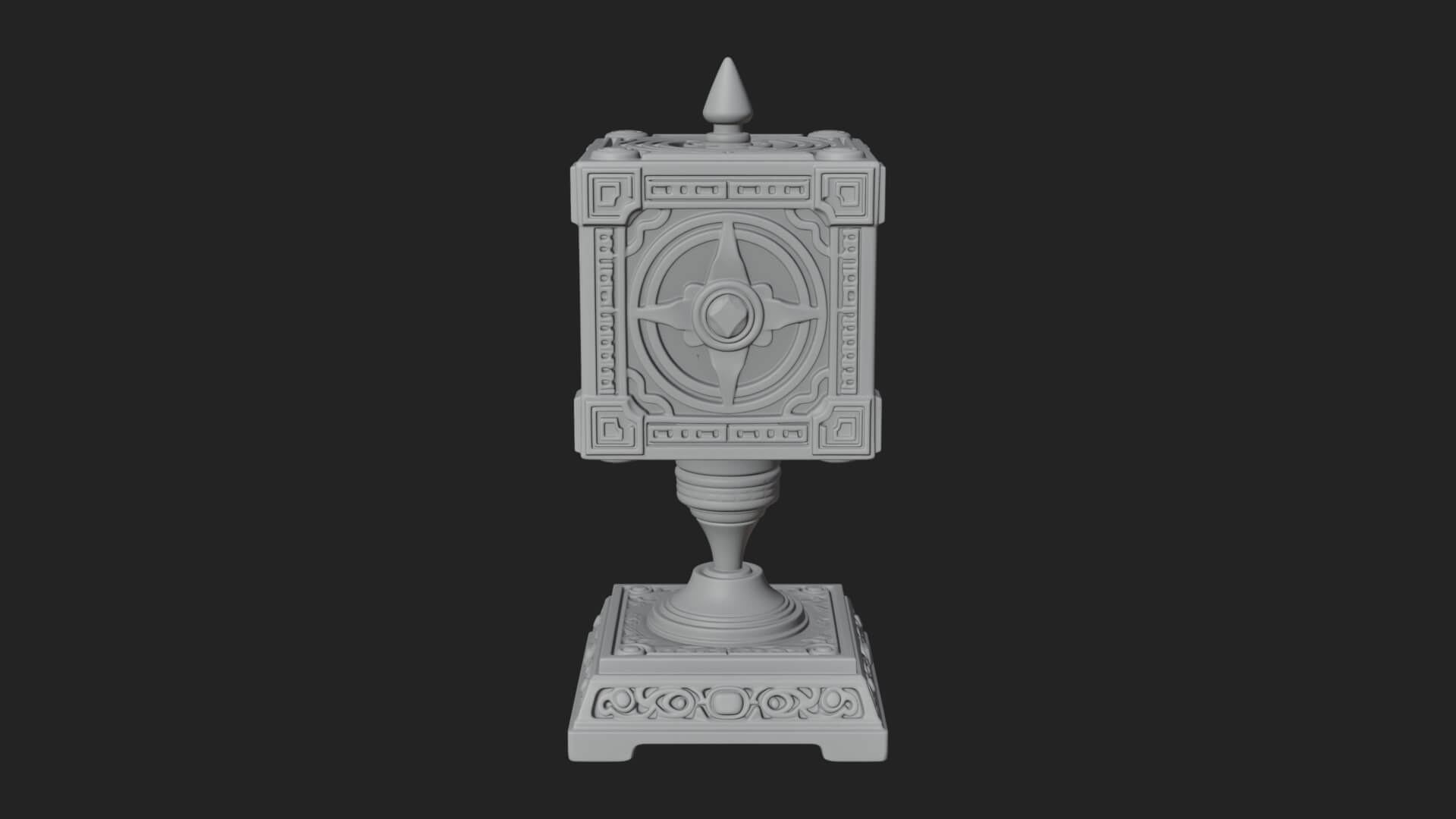 Gilded Prayer Wheel Model Design 4 3D Print Model 3D Model