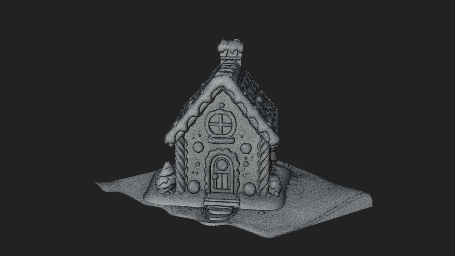 Gingerbread Candy House Design 2 3D Print Model 3D Model