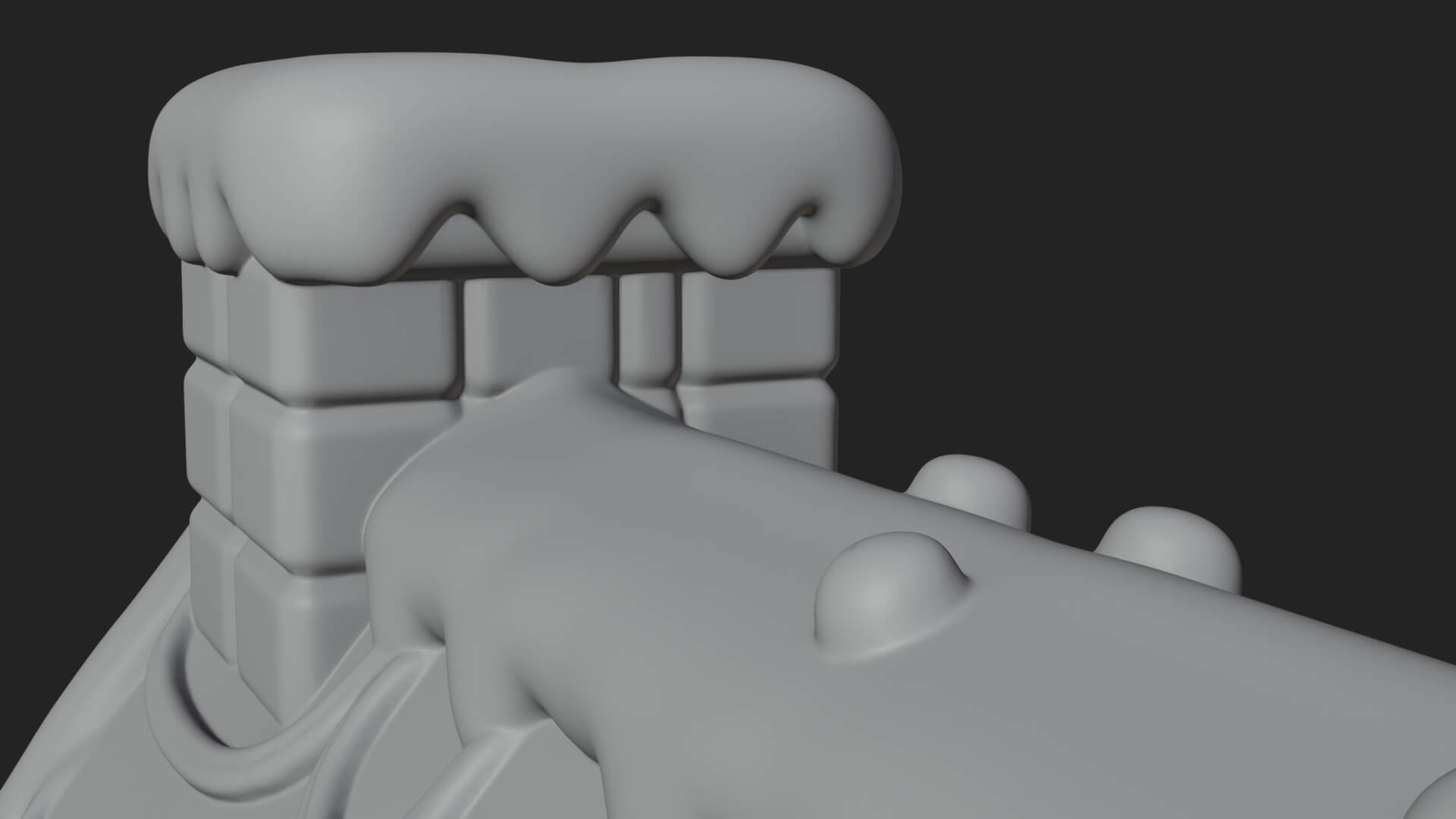 Gingerbread Candy House Design 3 3D Print Model 3D Model
