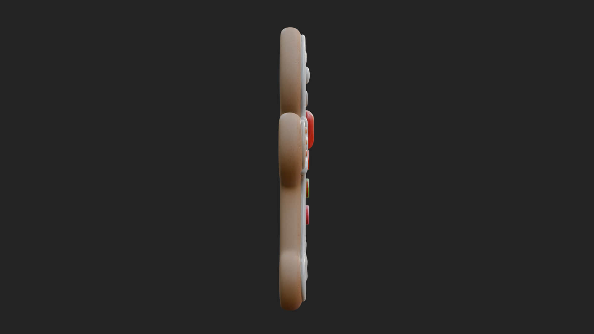 Gingerbread Man Cookie Ornament Design 1 3D Print Model 3D Model