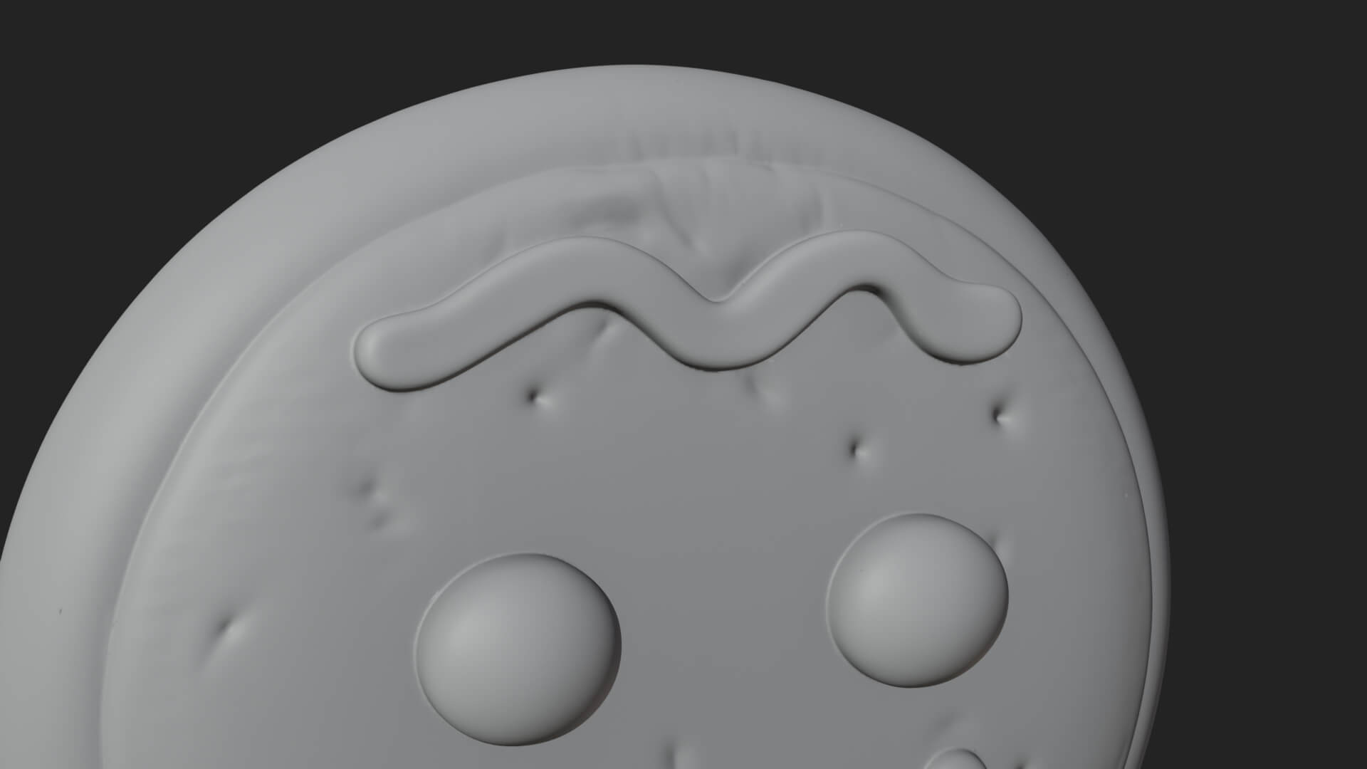 Gingerbread Man Cookie Ornament Design 2 3D Print Model 3D Model