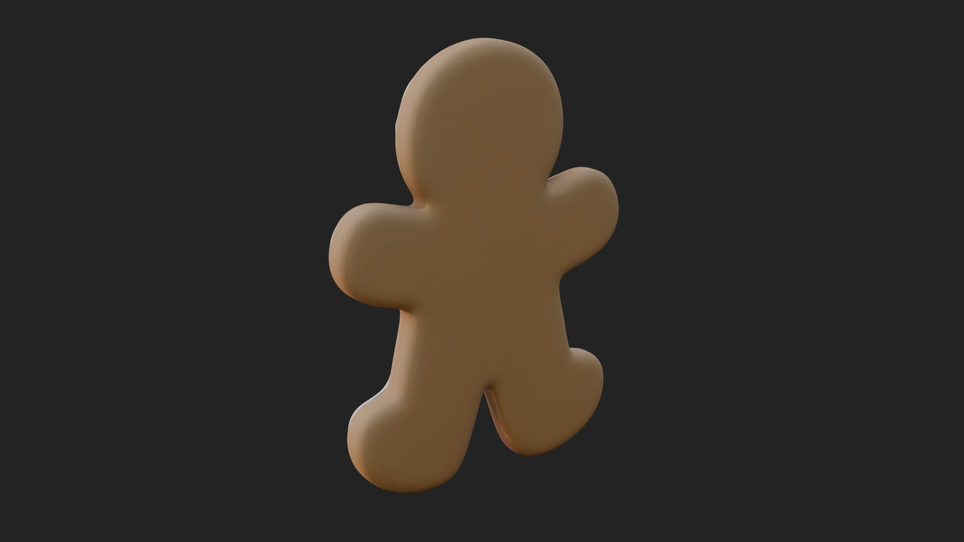 Gingerbread Man Cookie Ornament Design 3 3d Print Model 3D Model