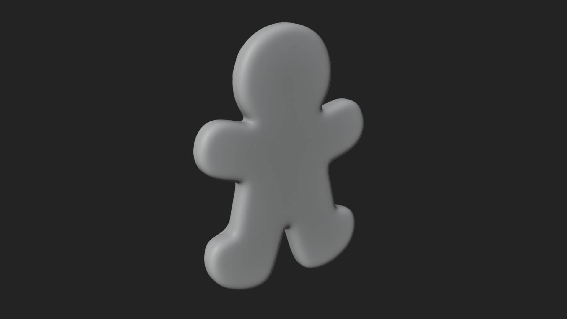 Gingerbread Man Cookie Ornament Design 3 3d Print Model 3D Model