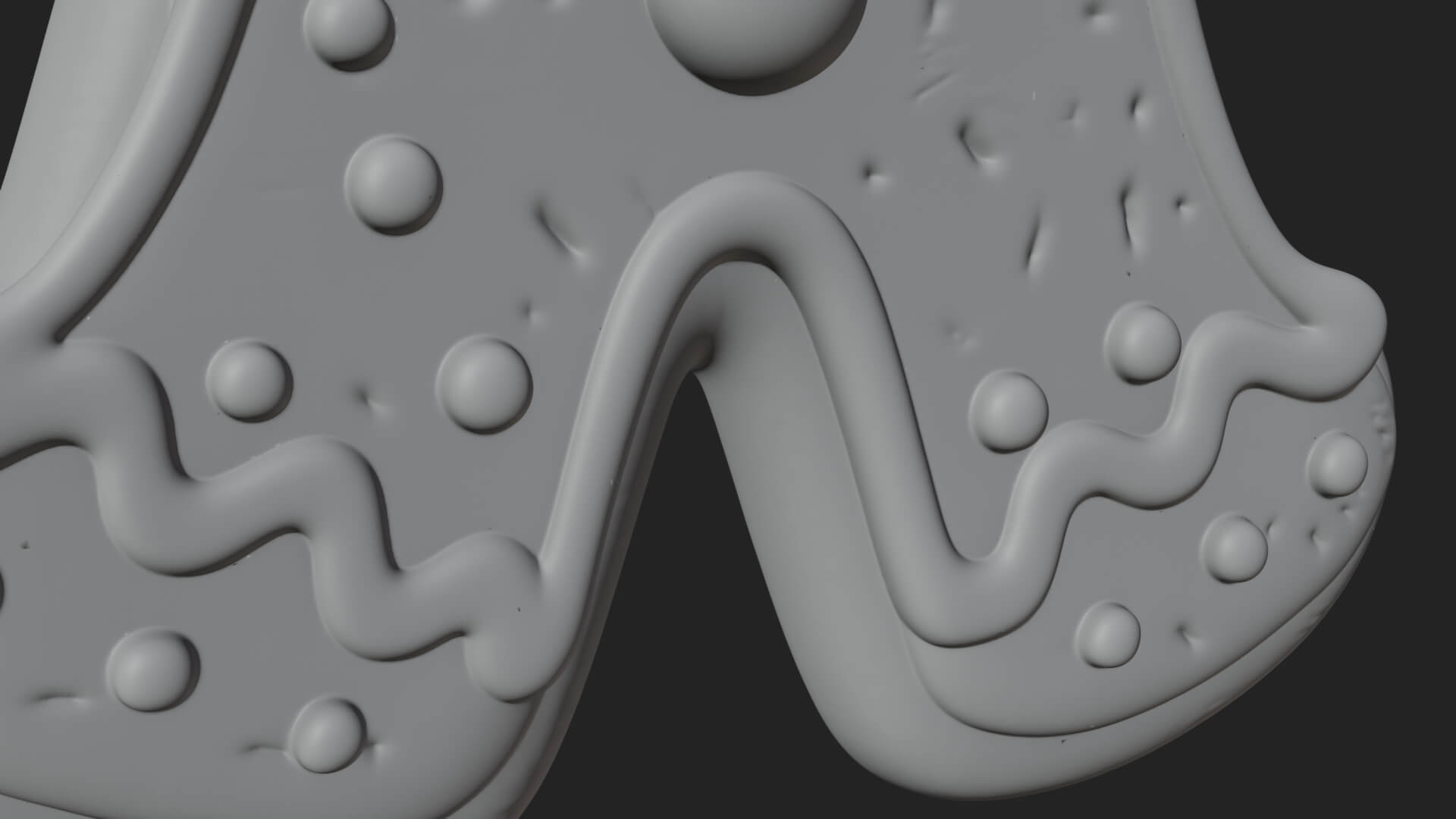 Gingerbread Man Cookie Ornament Design 4 3D Print Model 3D Model