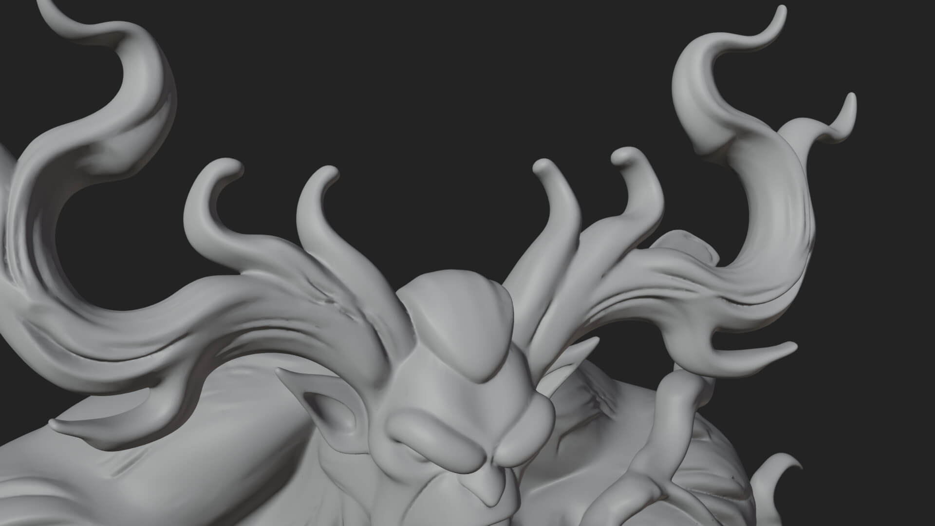 Gnarled Tree Creature Statue Design 5 3D Print Model 3D Model