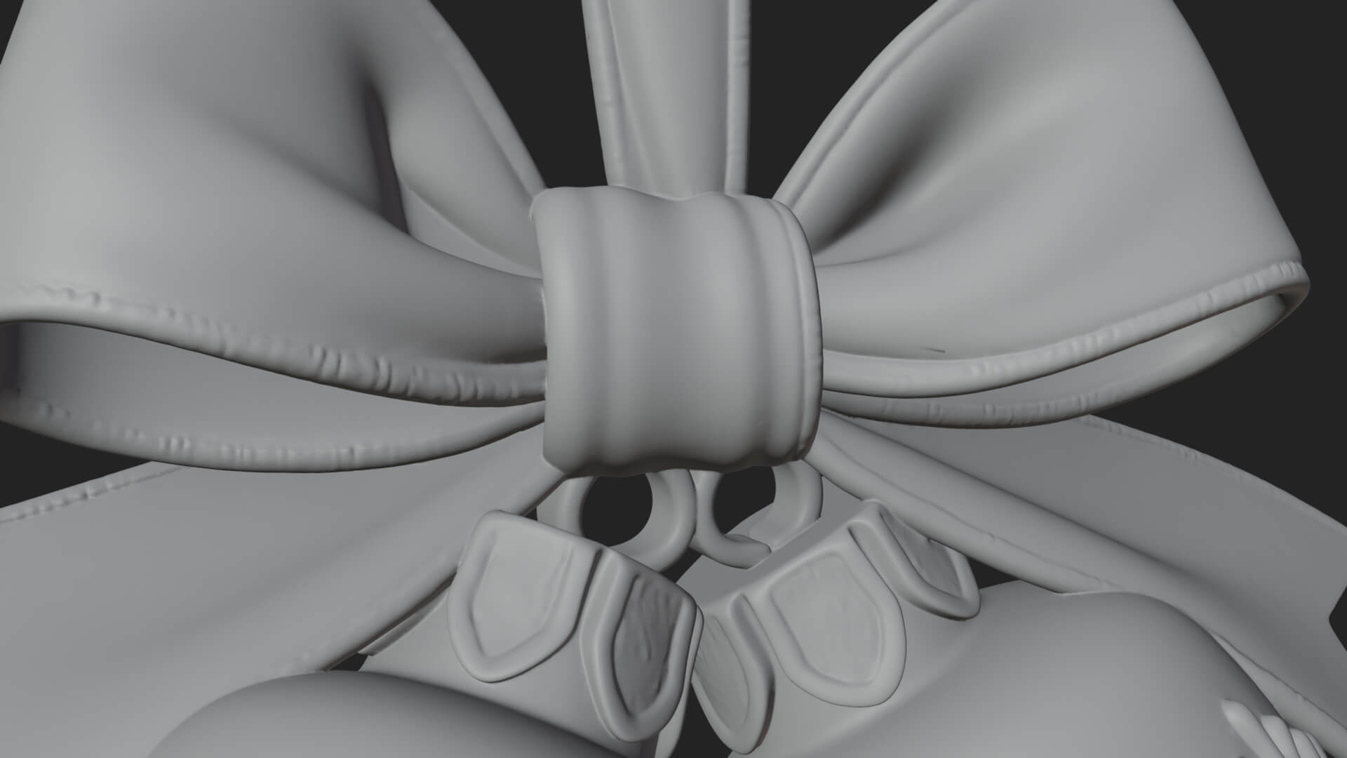 Golden Christmas Bells Ornament Design 1 3D Print Model 3D Model