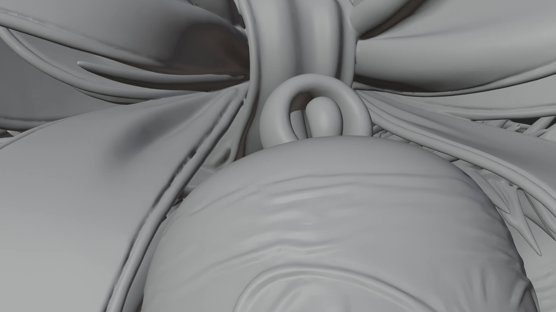 Golden Christmas Bells Ornament Design 5 3D Print Model 3D Model