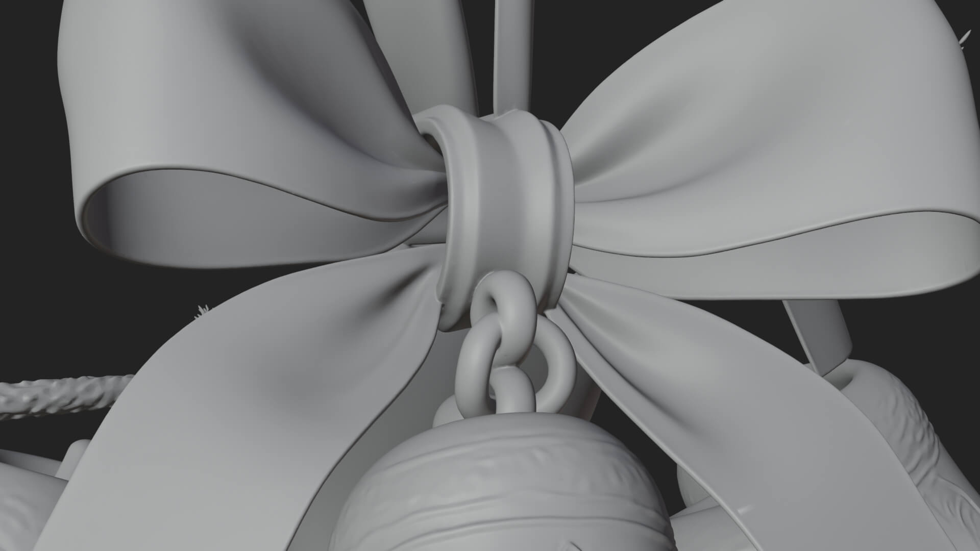 Golden Christmas Bells Ornament Design 8 3D Print Model 3D Model