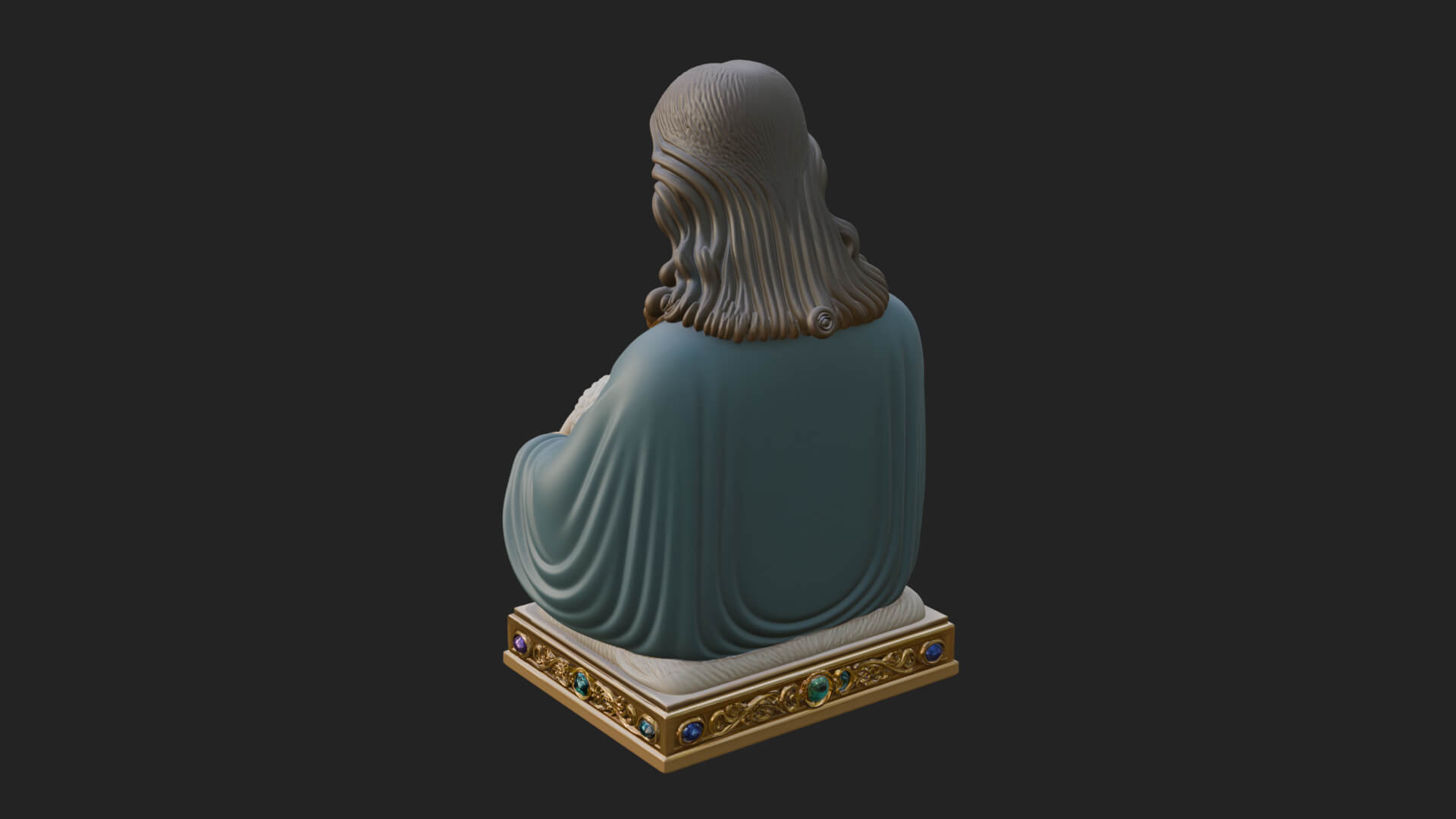 Good Shepherd Lamb Bust Statue Design 2 3D Print Model 3D Model