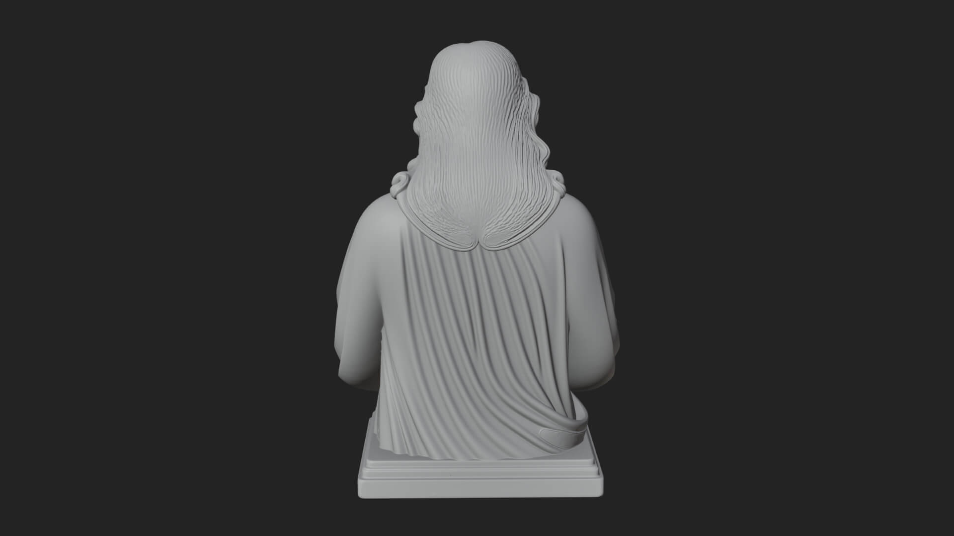 Good Shepherd Lamb Bust Statue Design 3 3D Print Model 3D Model