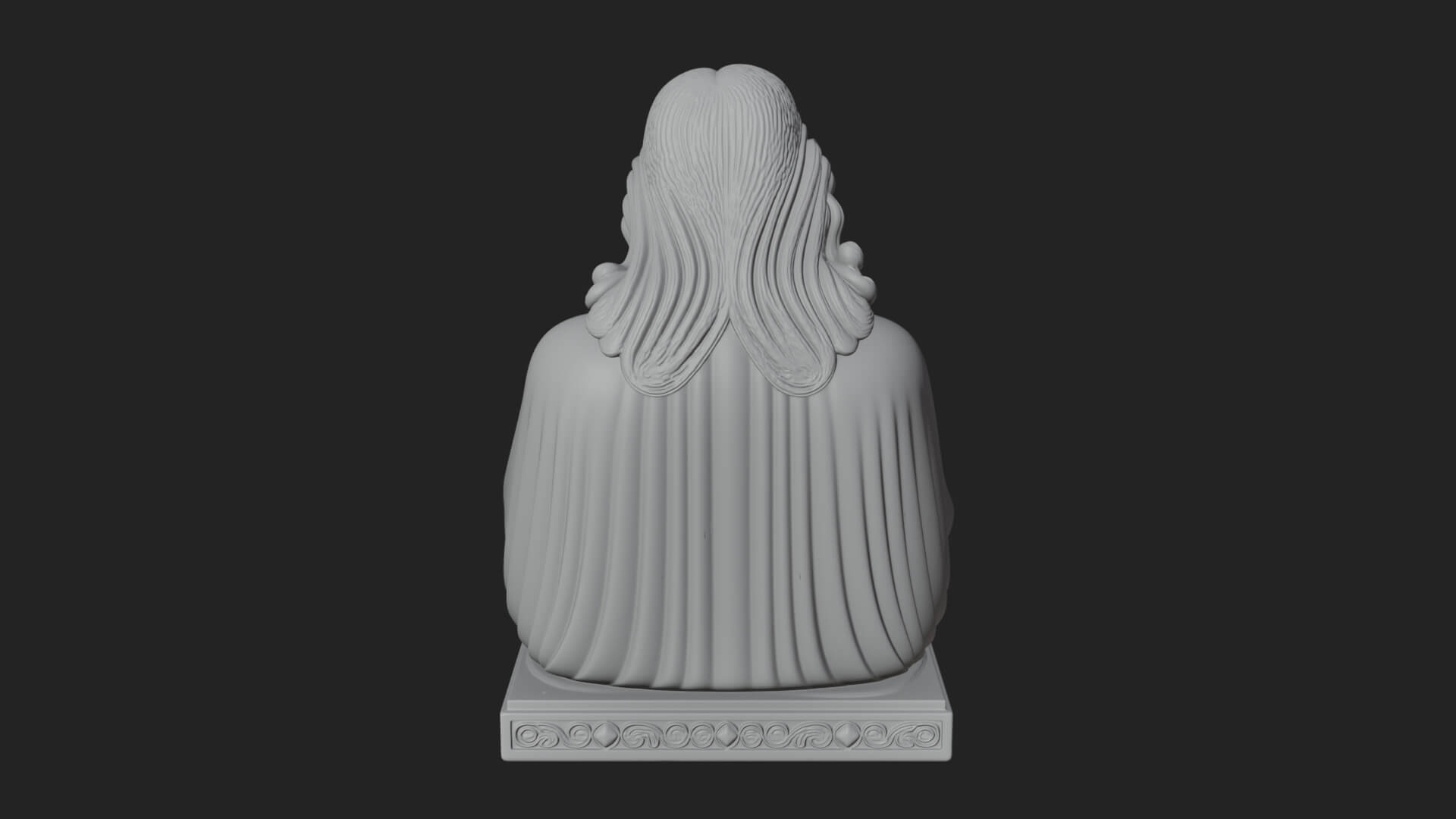 Good Shepherd Lamb Bust Statue Design 4 3D Print Model 3D Model