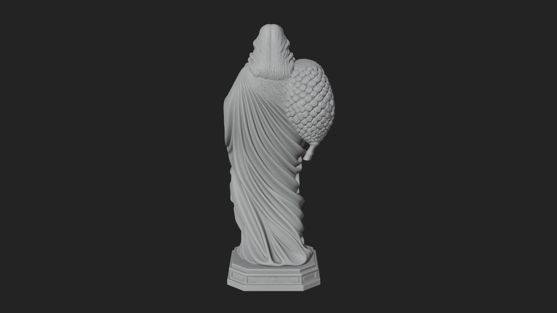 Good Shepherd with Lamb Statue Design 3 3D Print Model 3D Model