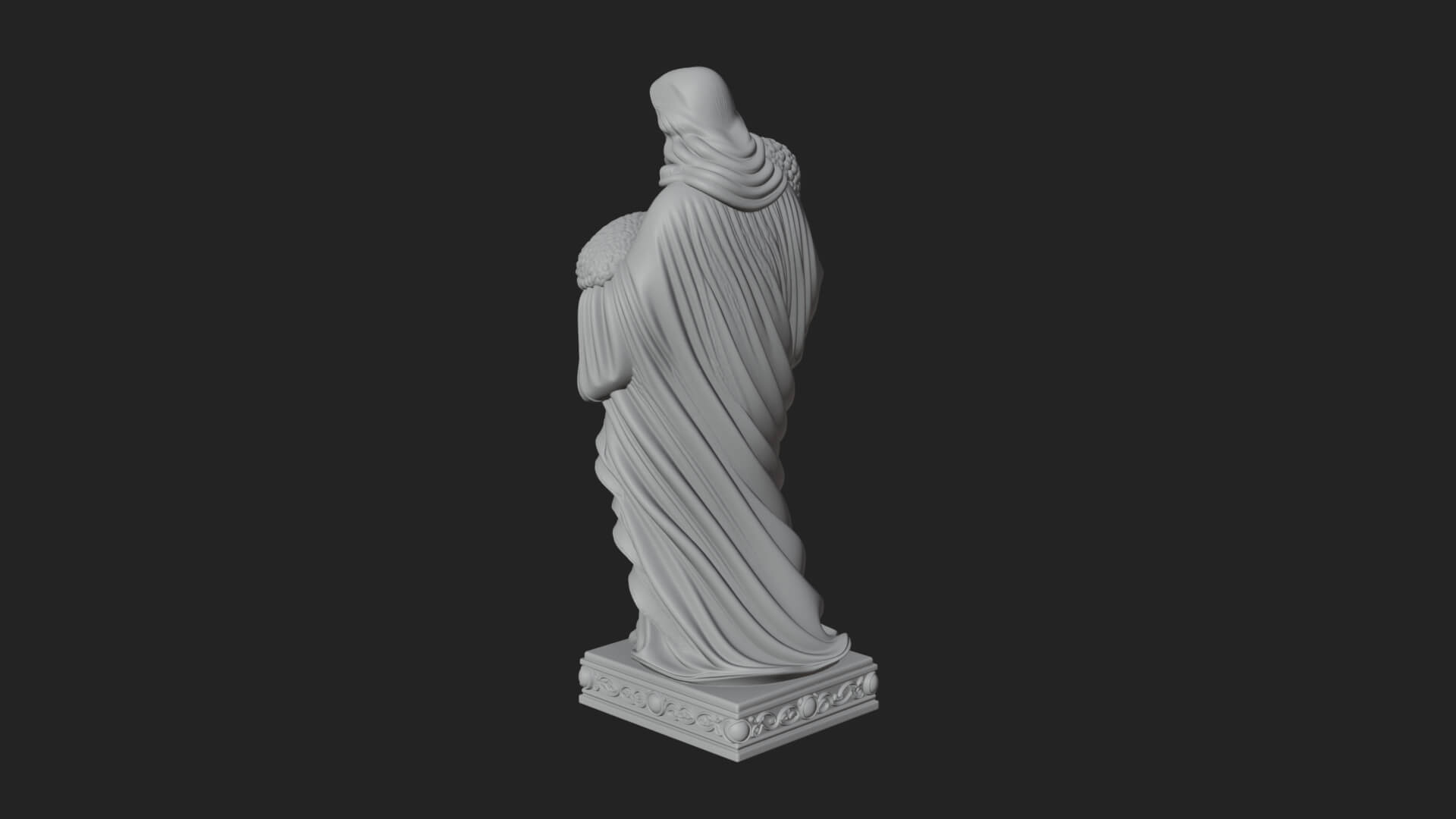 Good Shepherd with Lamb Statue Design 4 3D Print Model 3D Model