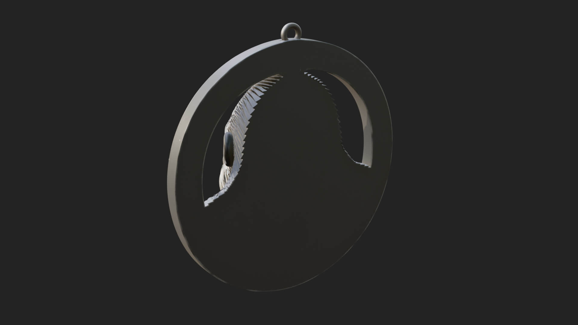 Gorilla Head Oval Relief Plaque Design 1 3D Print Model 3D Model