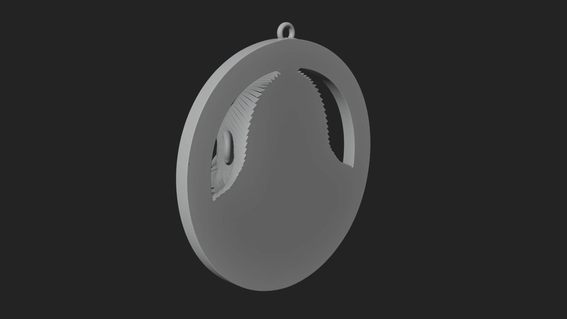 Gorilla Head Oval Relief Plaque Design 1 3D Print Model 3D Model