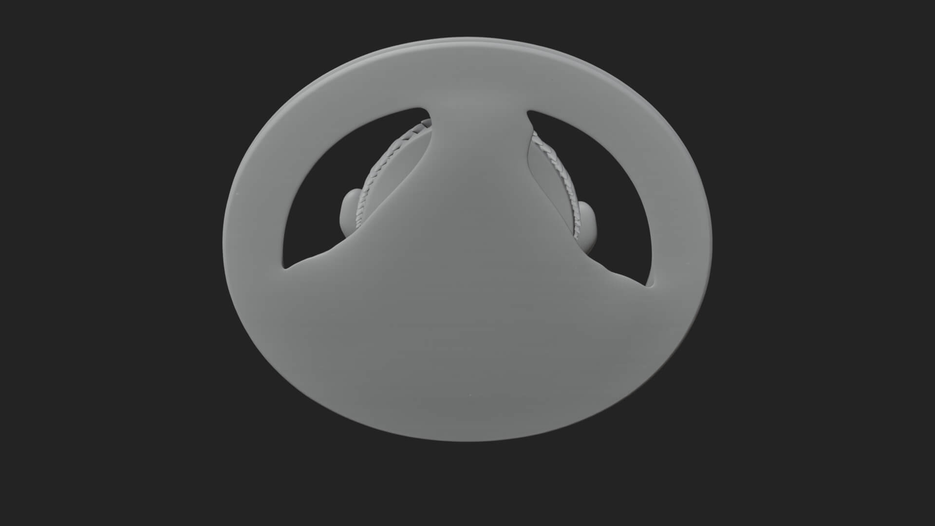 Gorilla Head Oval Relief Plaque Design 2 3D Print Model 3D Model