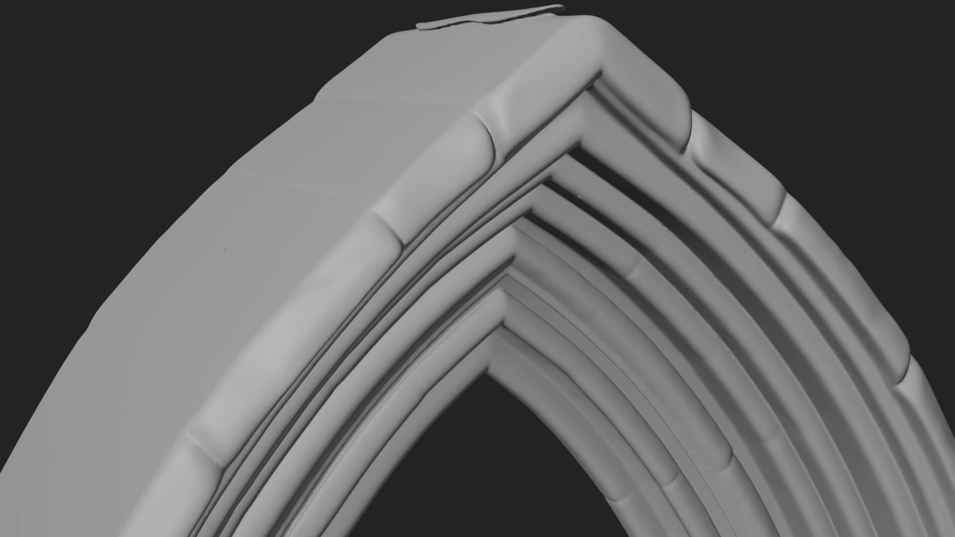Gothic Arch Doorway Model Design 10 3D Print Model 3D Model