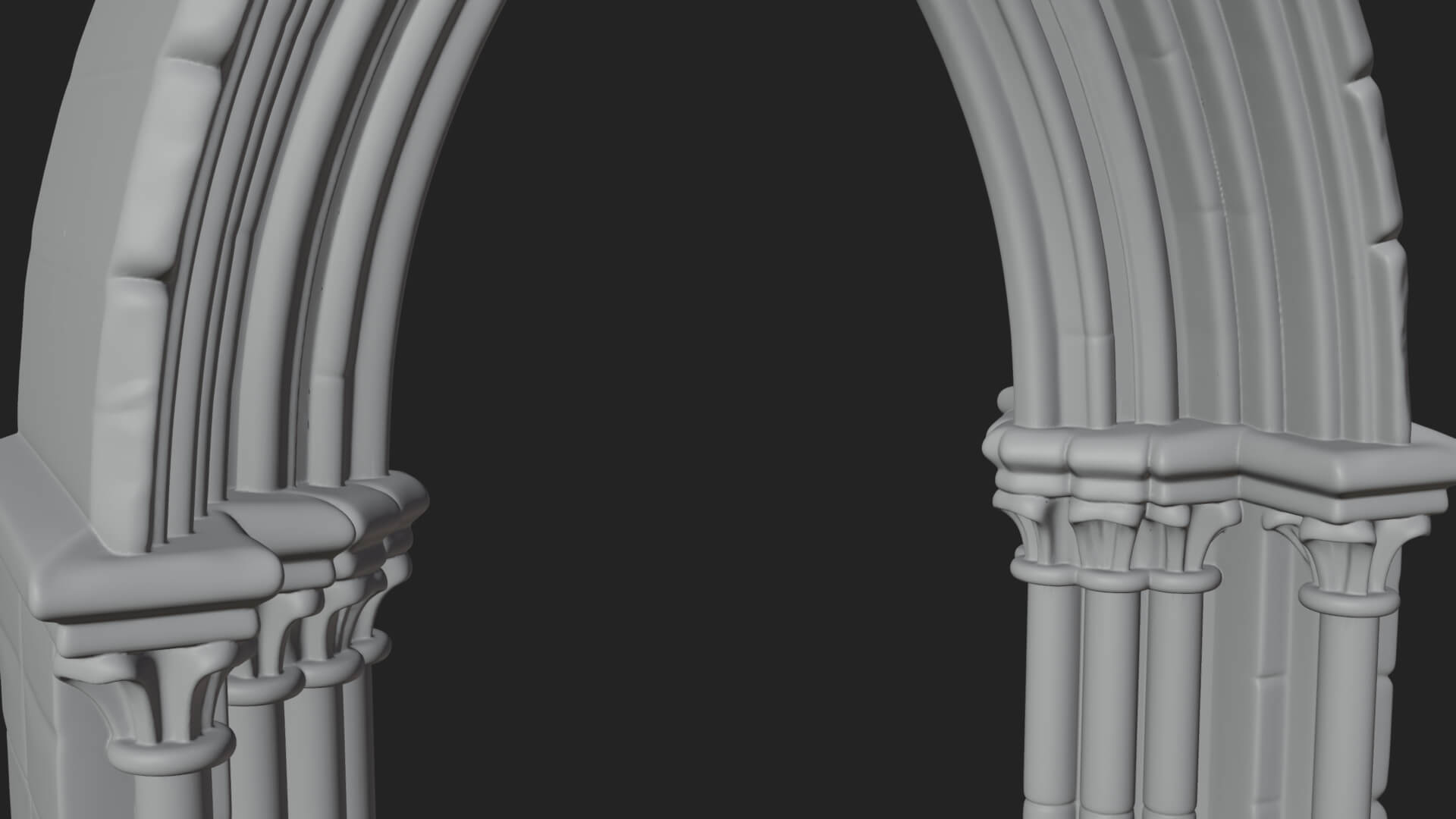 Gothic Arch Doorway Model Design 10 3D Print Model 3D Model