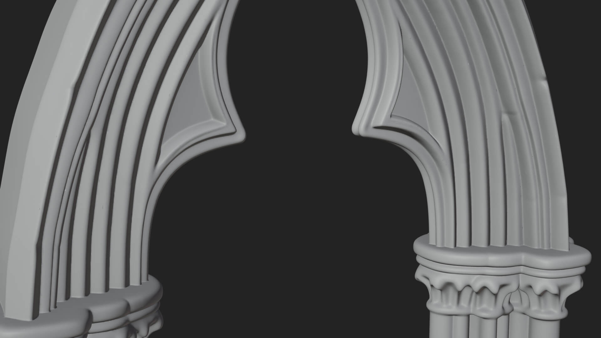Gothic Arch Doorway Model Design 11 3D Print Model 3D Model