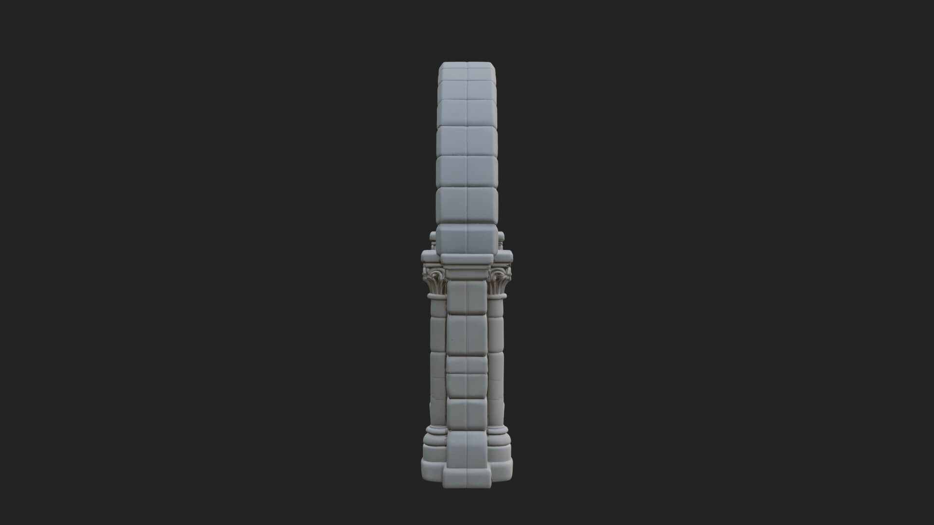 Gothic Arch Doorway Model Design 12 3D Print Model 3D Model