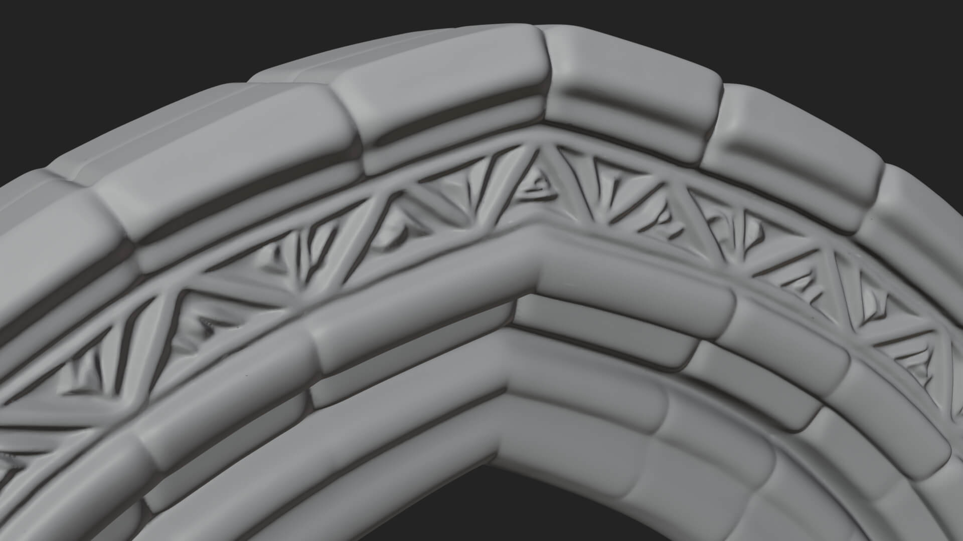 Gothic Arch Doorway Model Design 12 3D Print Model 3D Model