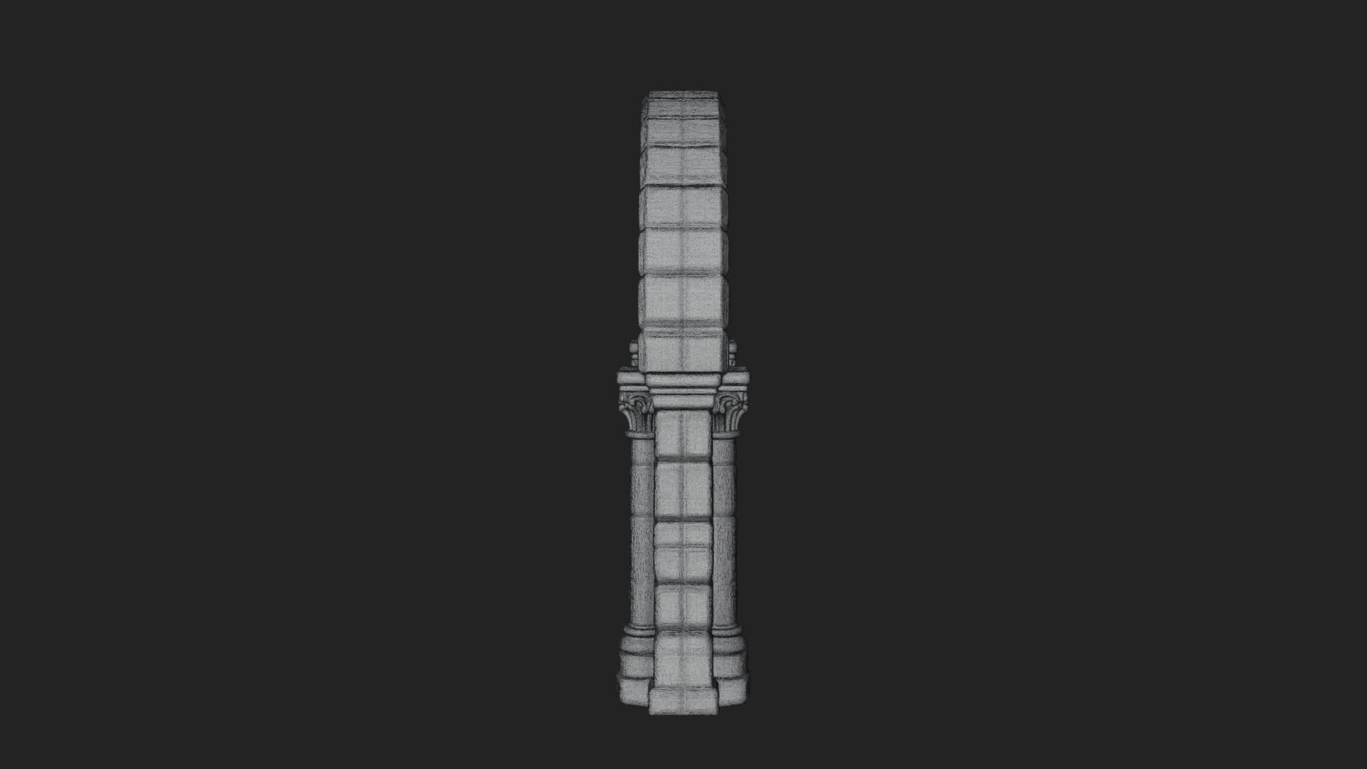 Gothic Arch Doorway Model Design 12 3D Print Model 3D Model