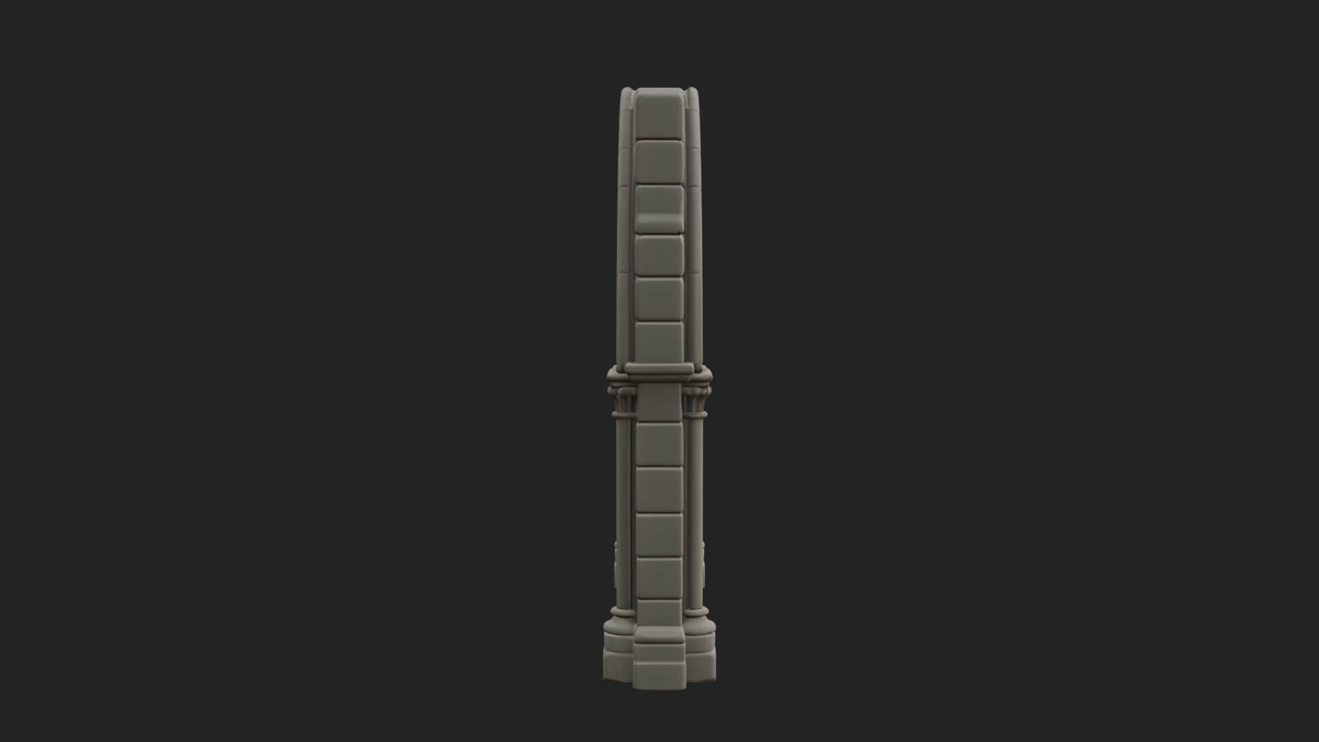 Gothic Arch Doorway Model Design 13 3D Print Model 3D Model
