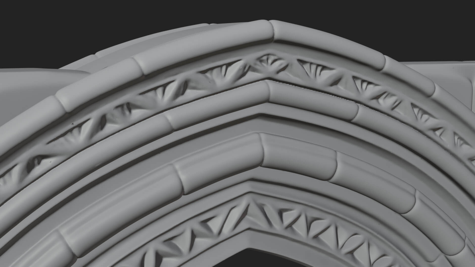 Gothic Arch Doorway Model Design 13 3D Print Model 3D Model
