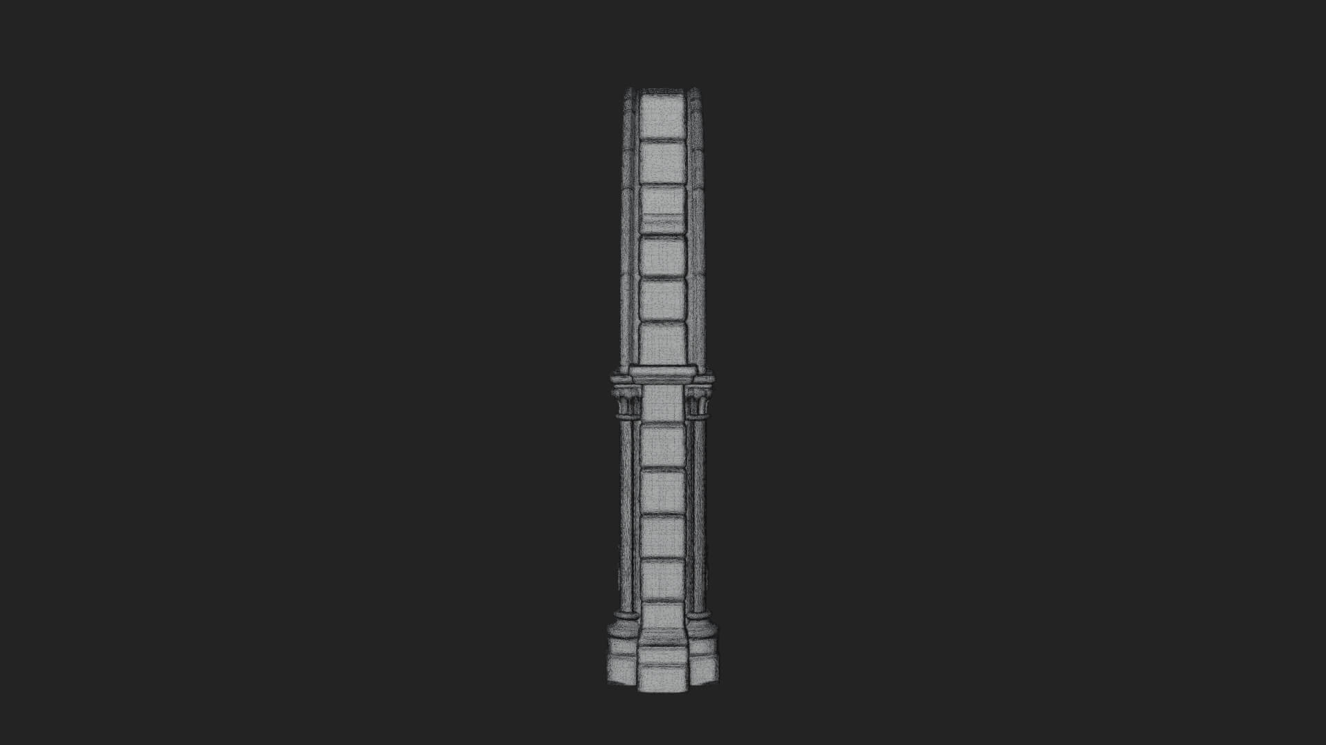 Gothic Arch Doorway Model Design 13 3D Print Model 3D Model