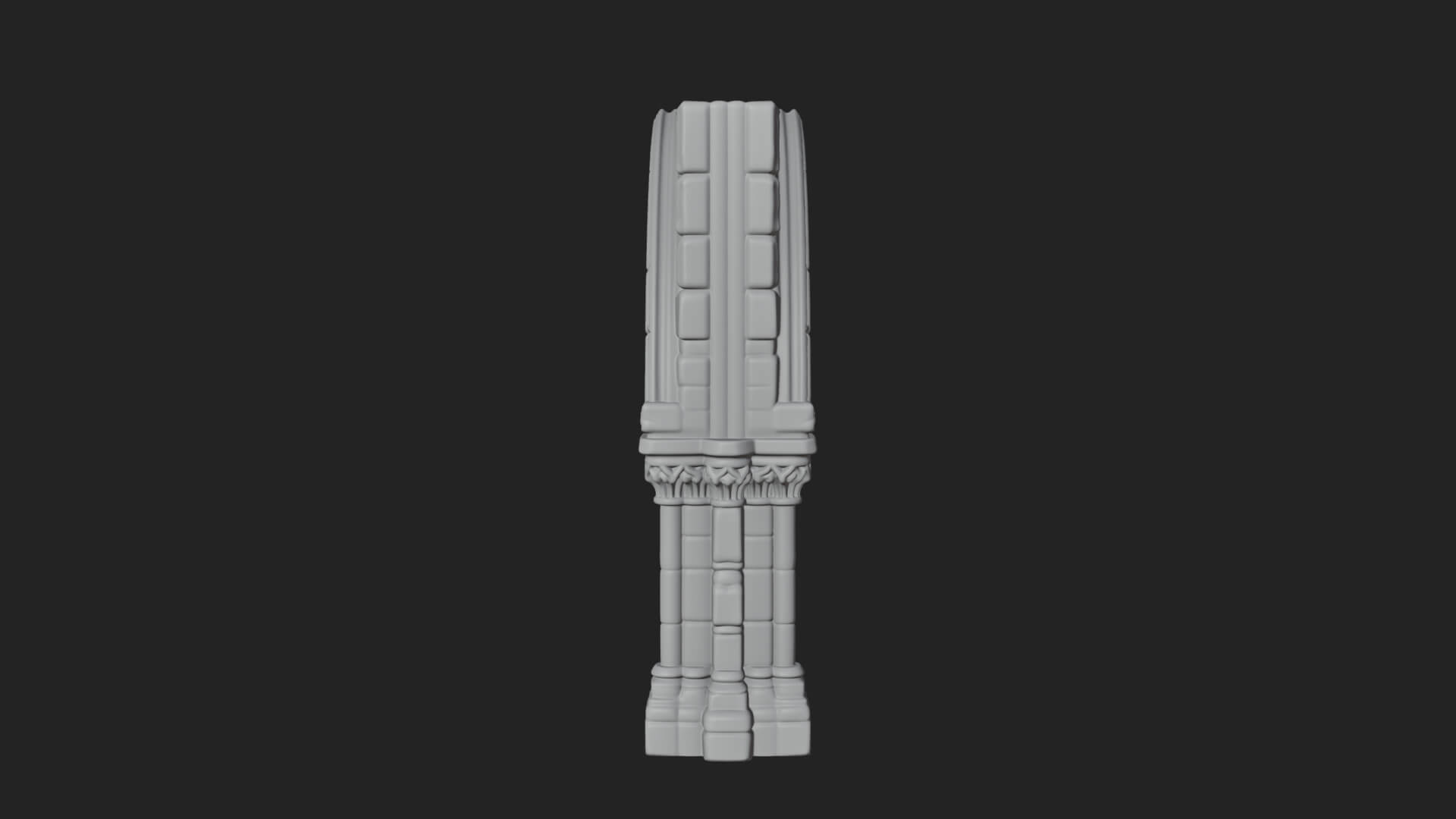 Gothic Arch Doorway Model Design 14 3D Print Model 3D Model