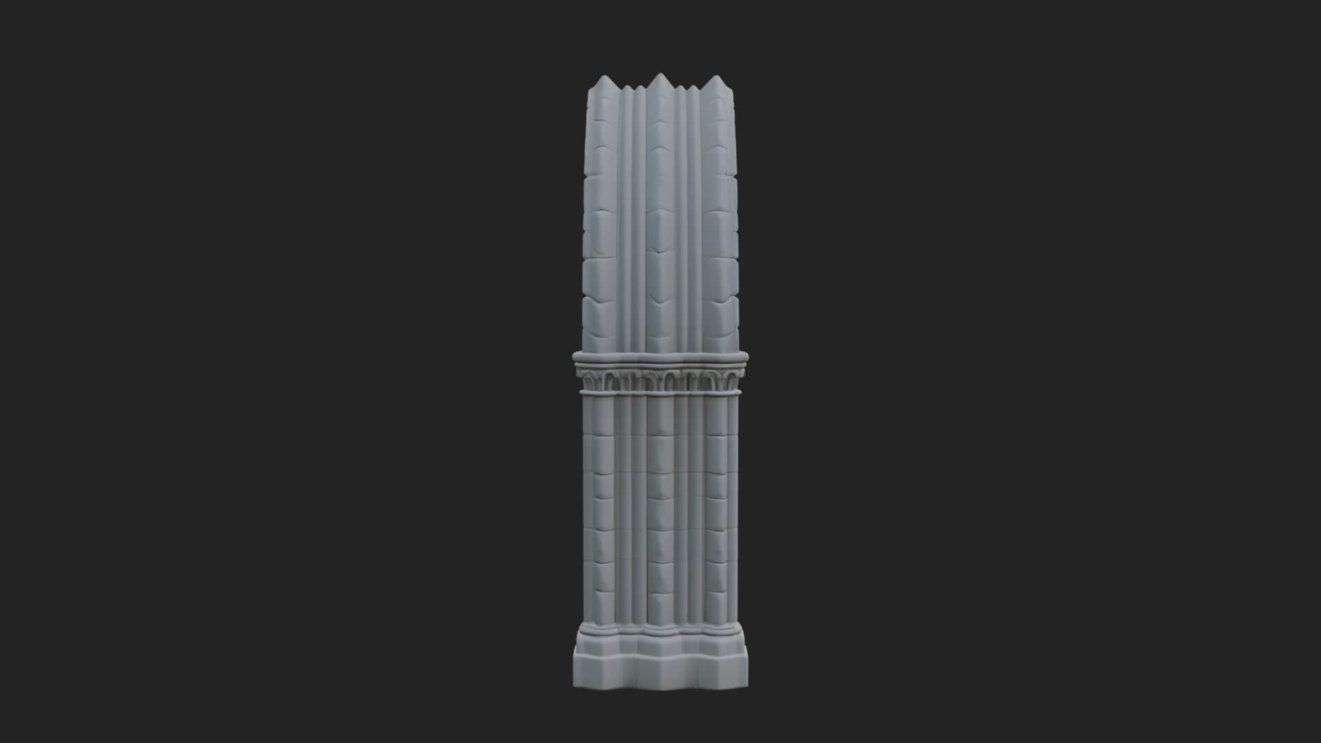 Gothic Arch Doorway Model Design 15 3D Print Model 3D Model