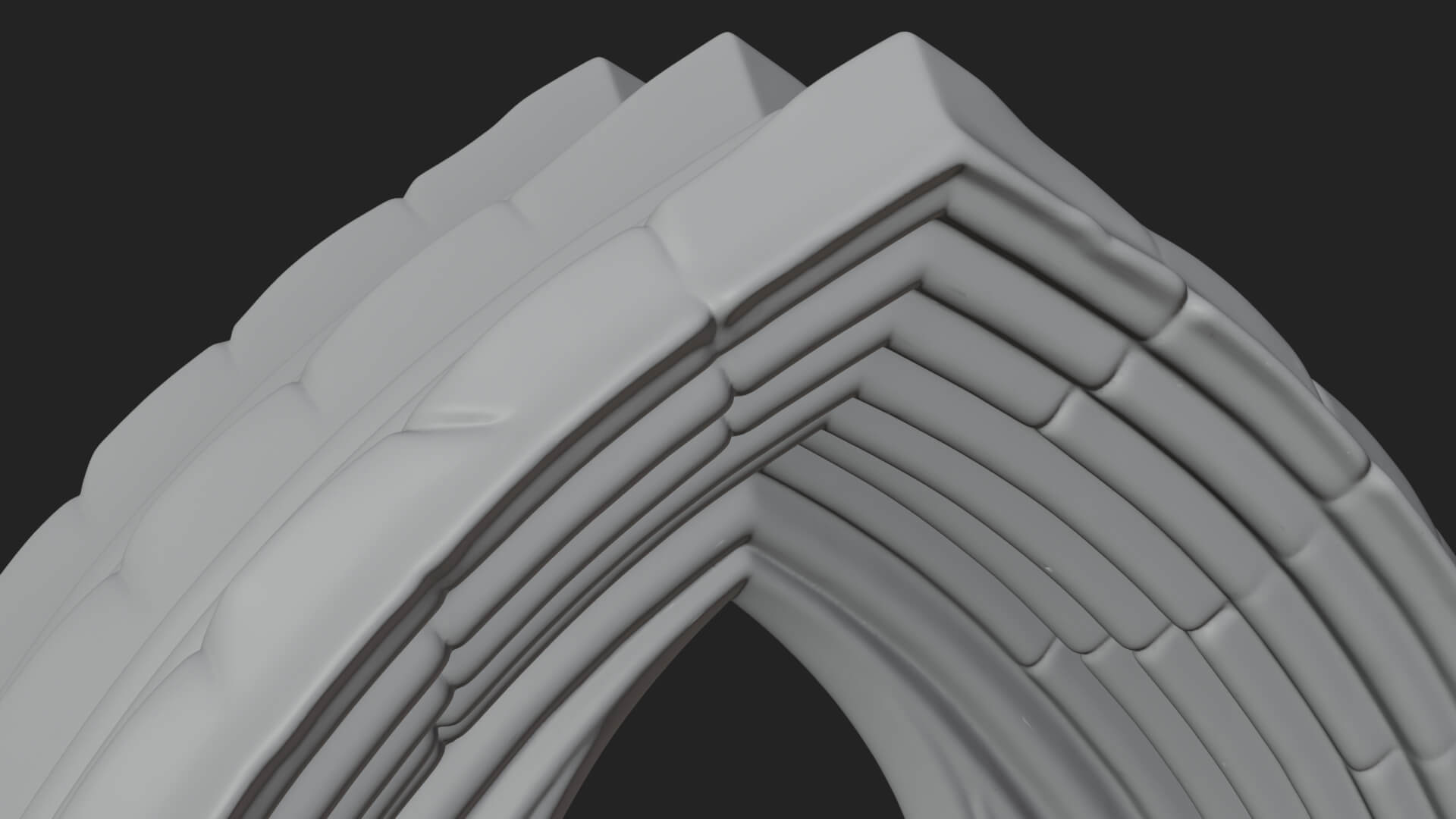 Gothic Arch Doorway Model Design 15 3D Print Model 3D Model