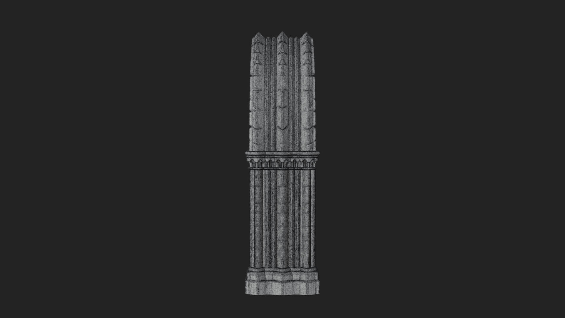 Gothic Arch Doorway Model Design 15 3D Print Model 3D Model
