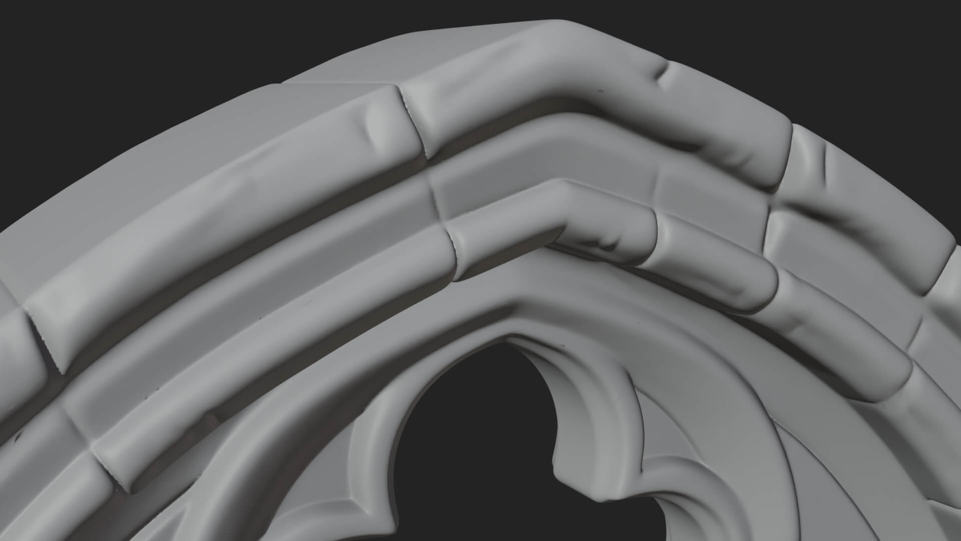 Gothic Arch Doorway Model Design 16 3D Print Model 3D Model