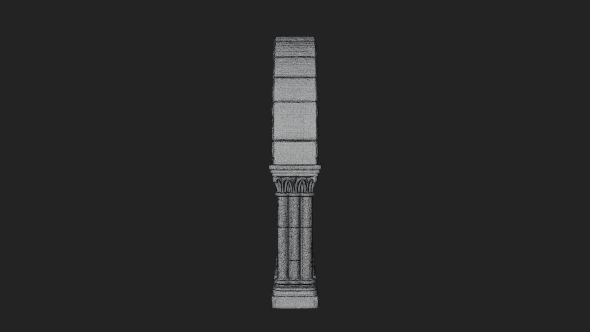 Gothic Arch Doorway Model Design 16 3D Print Model 3D Model