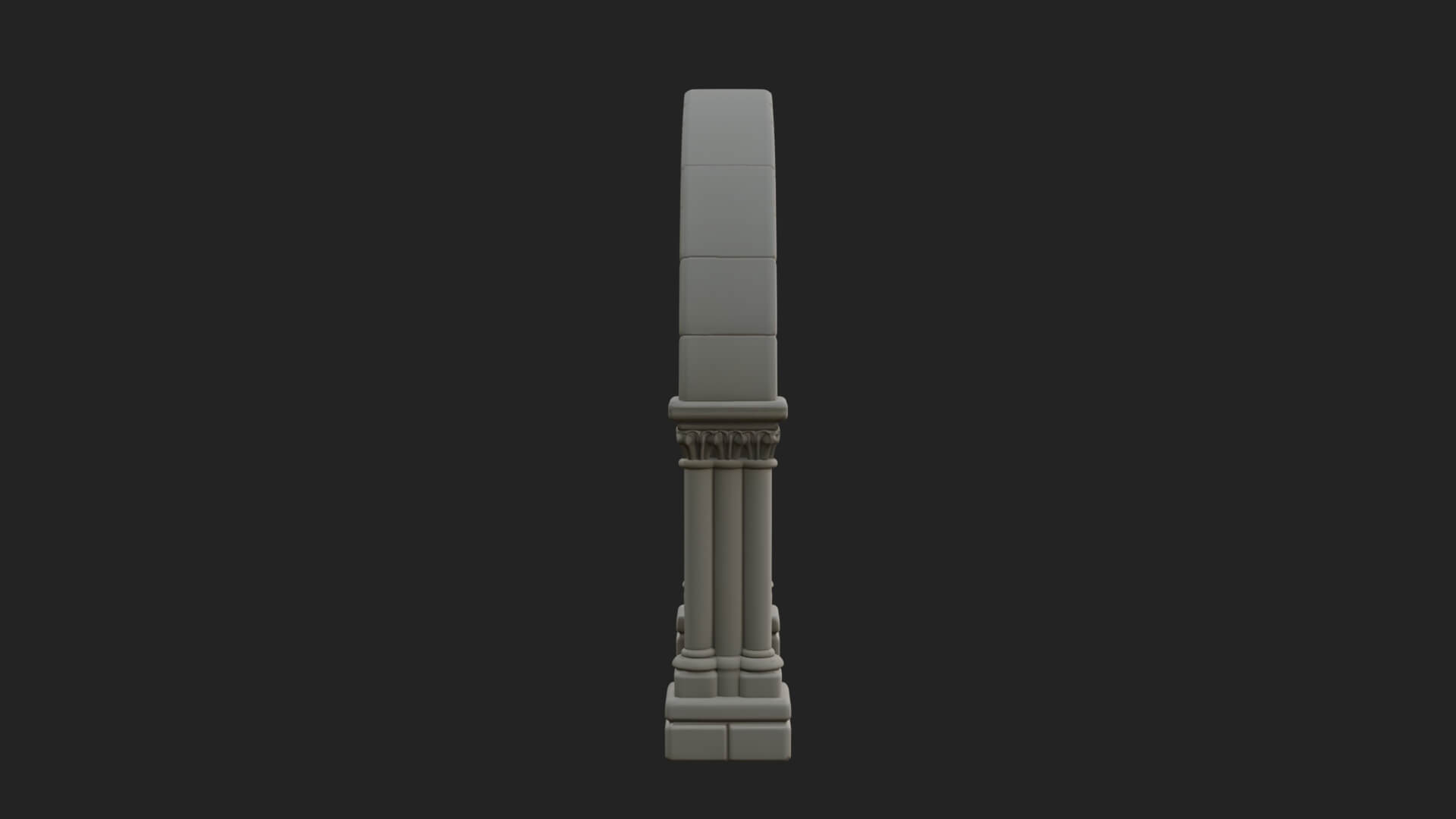 Gothic Arch Doorway Model Design 5 3D Print Model 3D Model
