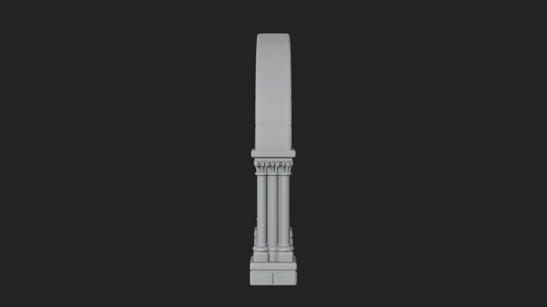 Gothic Arch Doorway Model Design 5 3D Print Model 3D Model