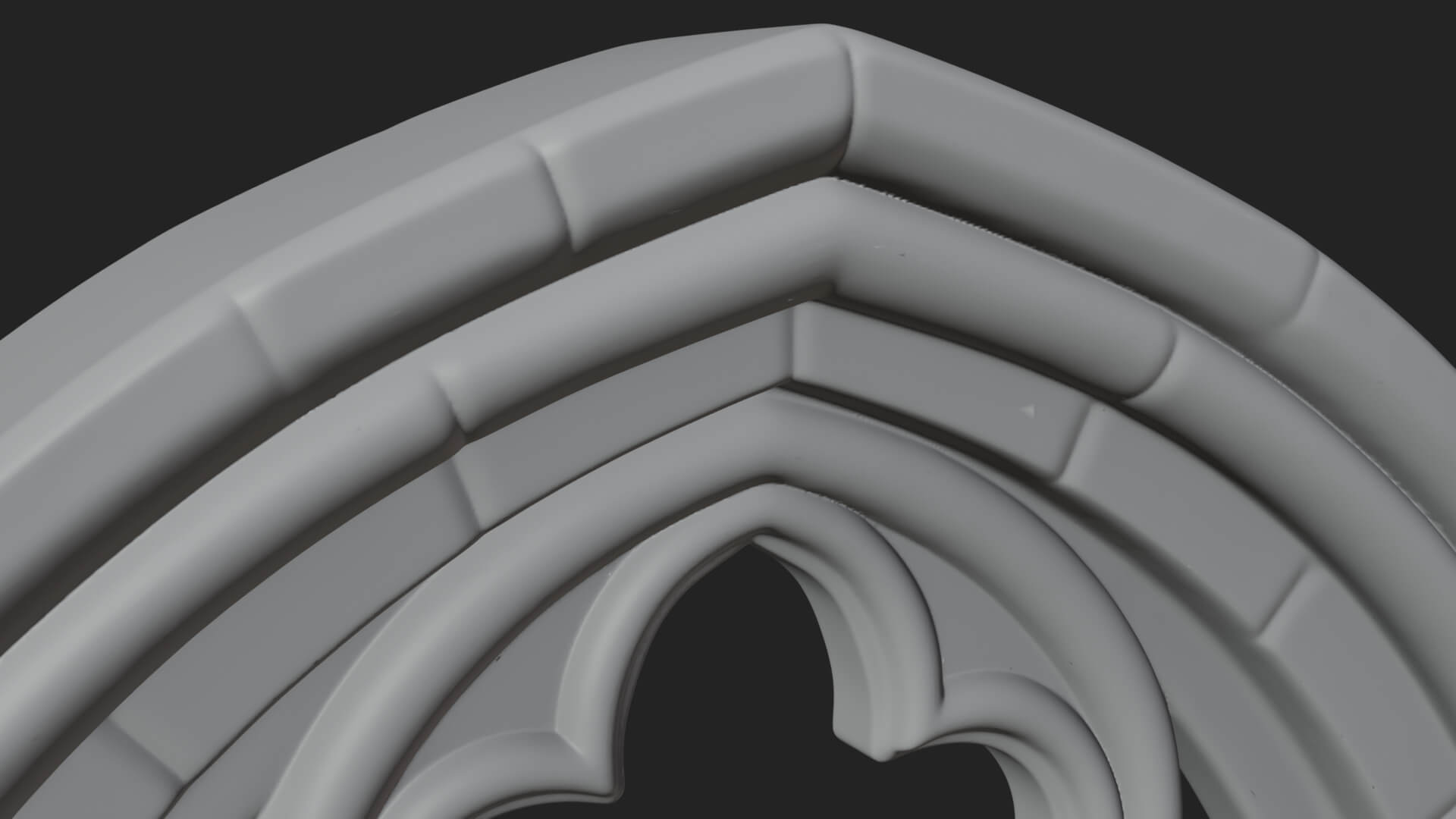 Gothic Arch Doorway Model Design 5 3D Print Model 3D Model