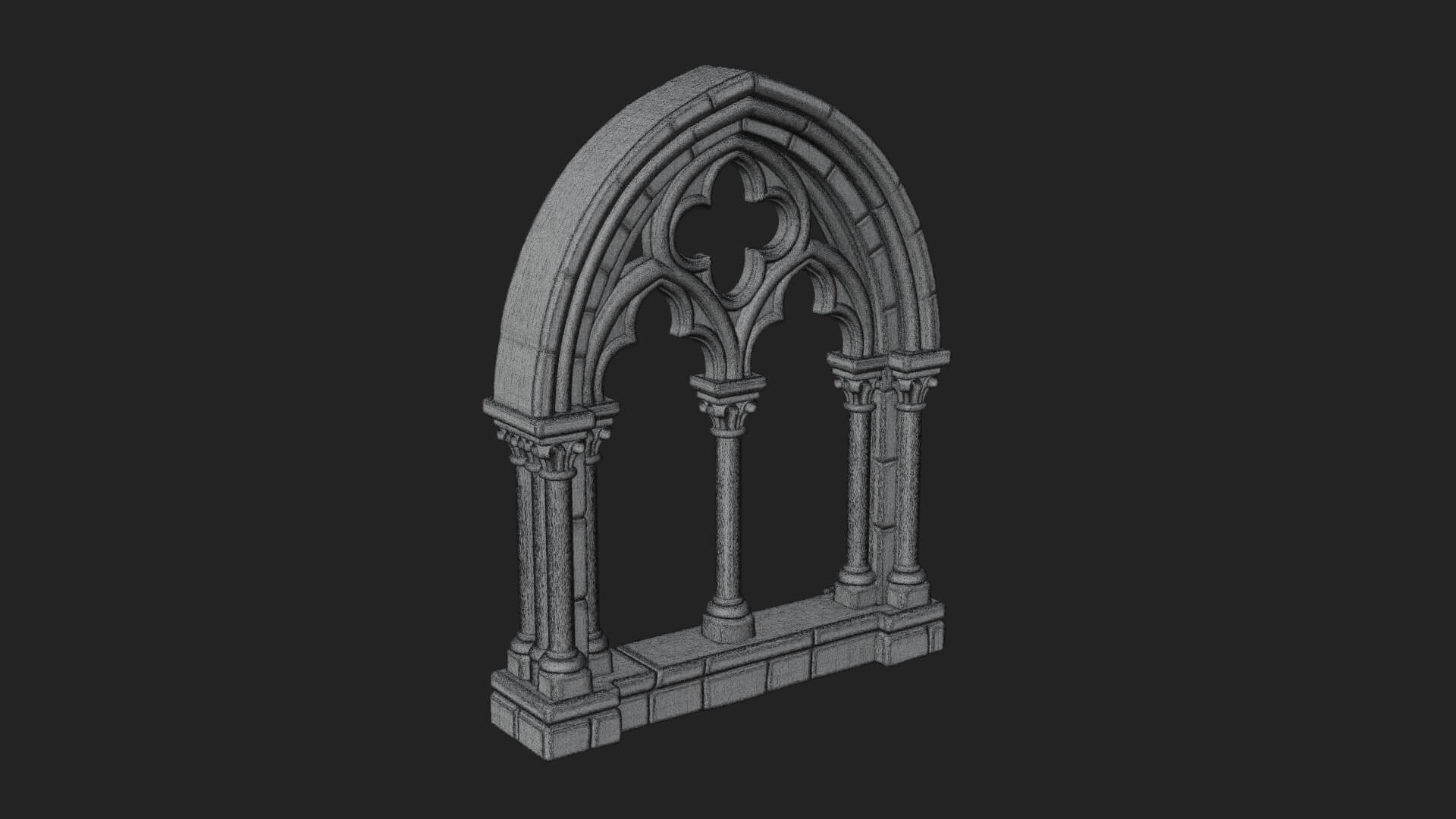 Gothic Arch Doorway Model Design 5 3D Print Model 3D Model